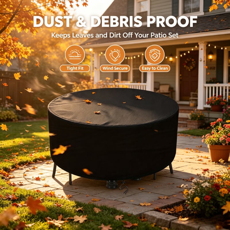 Outdoor Furniture Heavy - Круглый чехол для уличной мебели, предназначенный