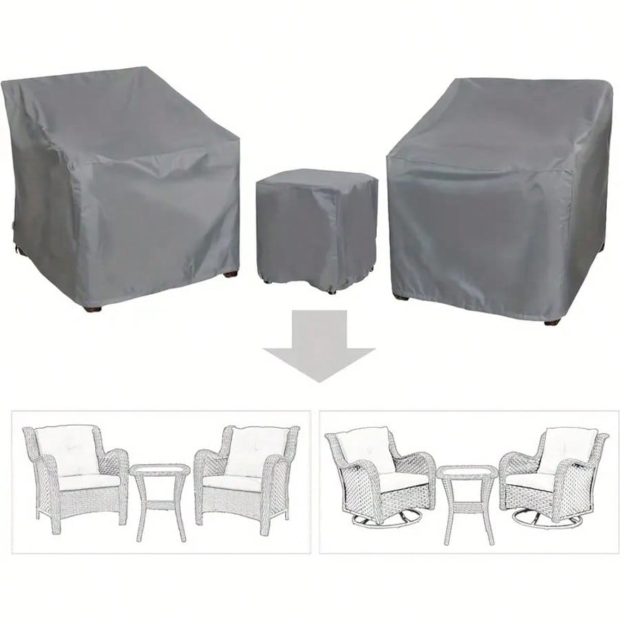 Outdoor Furniture Year Round - Набор из 3 прочных водонепроницаемых чехлов