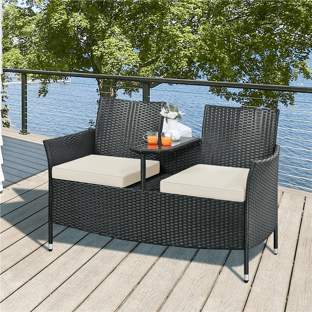 Outdoor Furniture Easy To Clean - Премиум-комплект уличной мебели из искусственного ротанга: