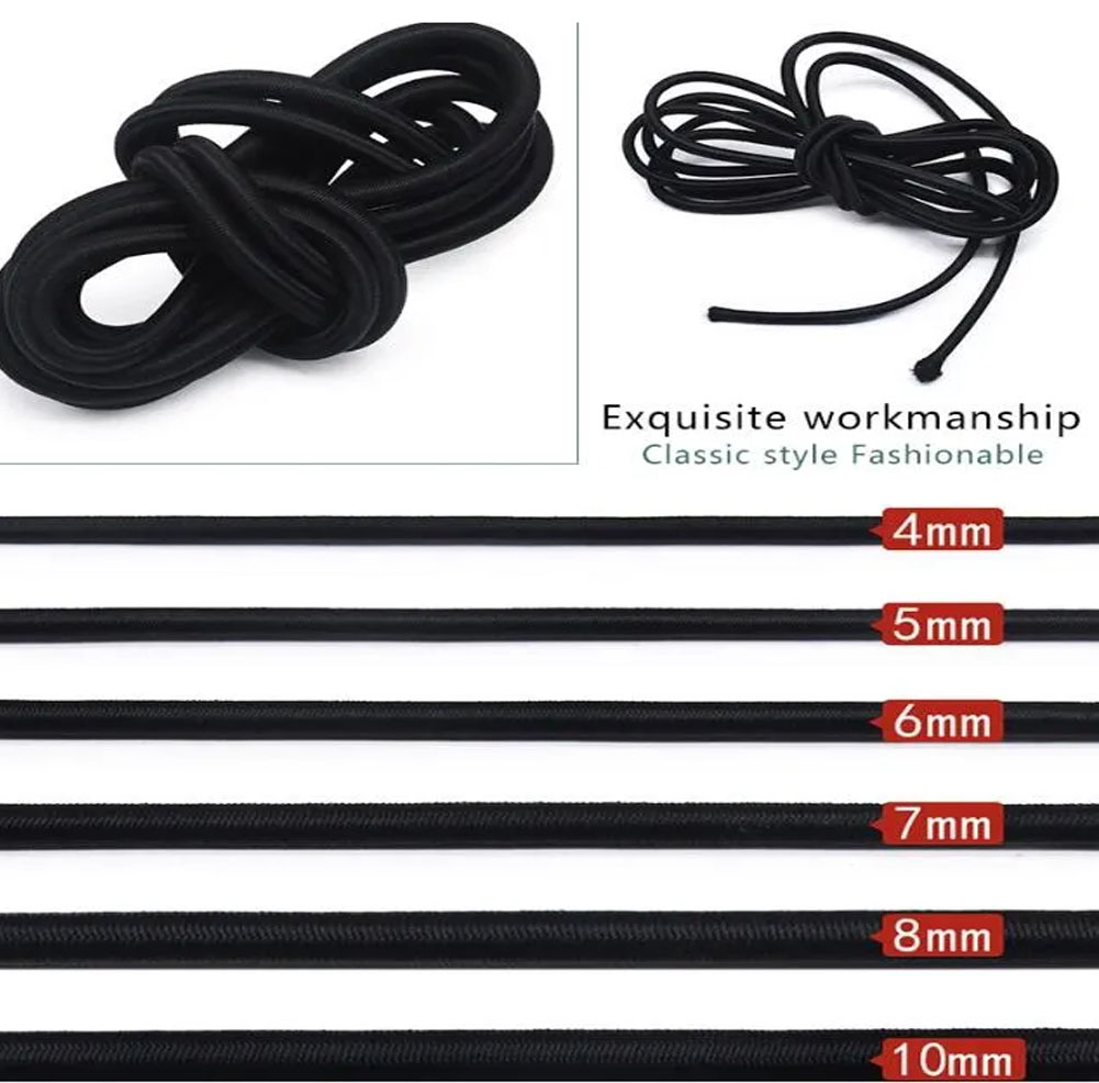 Outdoor Furniture Rope - Прочный эластичный шнур-резинка толщиной 2-10 мм