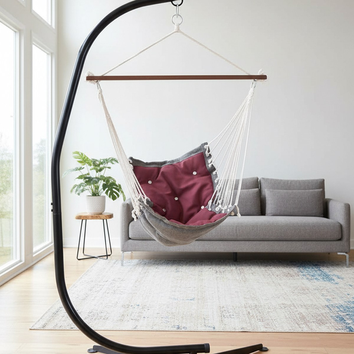 Hammock With Stand - Прочная стальная стойка для гамака-кресла для