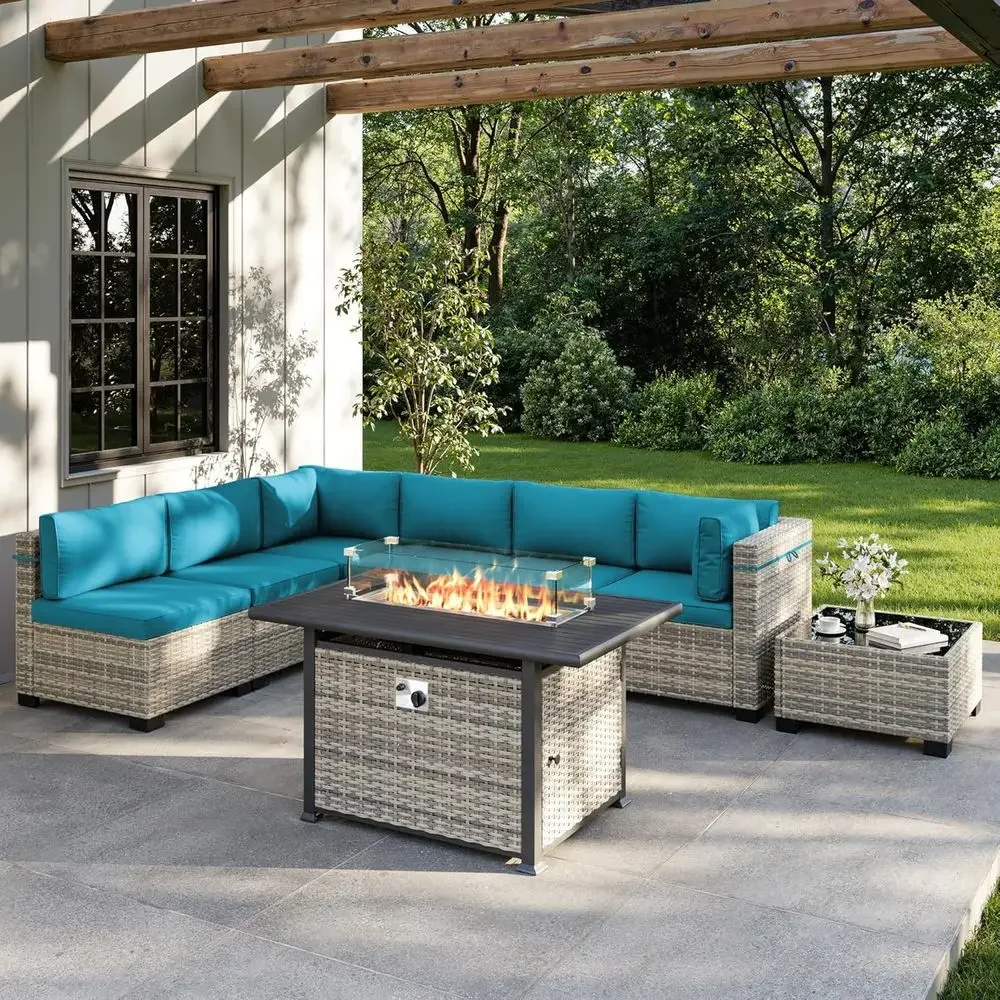 Комплект уличной мебели для па – обзор и цена Outdoor Furniture With Fire Pit Table