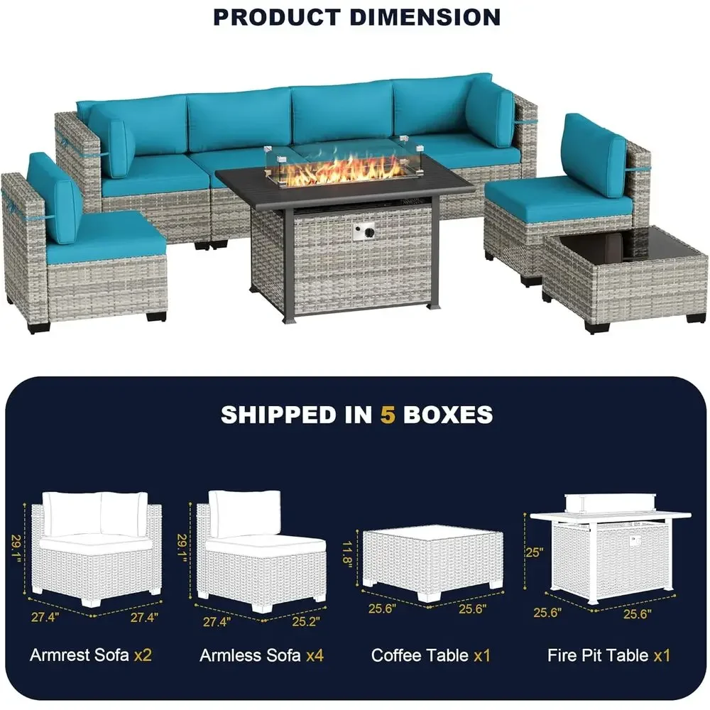 Комплект уличной мебели для па – обзор и цена Outdoor Furniture With Fire Pit Table