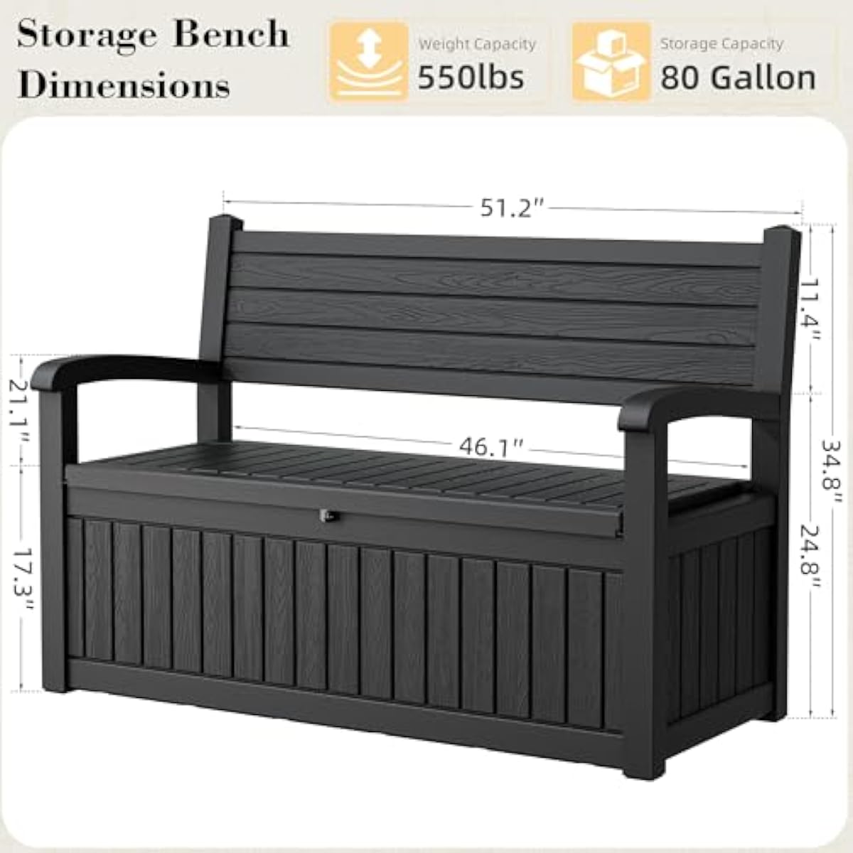 Водонепроницаемый ящик-скамья  – обзор и цена Outdoor Furniture With Storage For Cushions