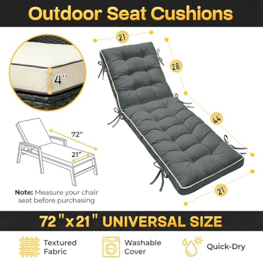 Подушка для складного шезлонга – обзор и цена Deck Chair Lounger