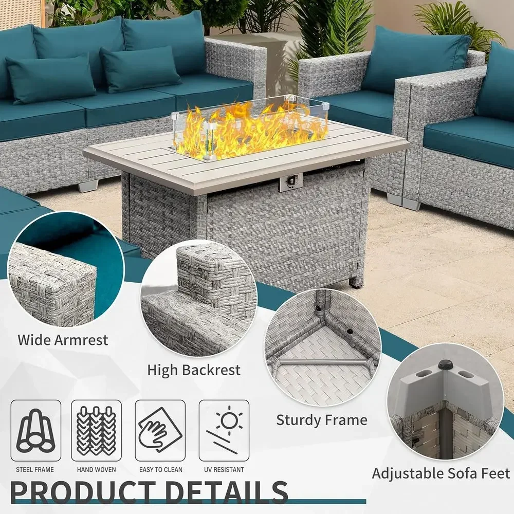 Комплект садовой мебели из 6 п – обзор и цена Outdoor Furniture With Fire Pit Table