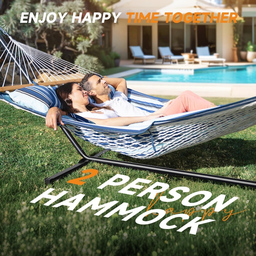 Двухместный гамак с подставкой – обзор и цена Hammock With Stand