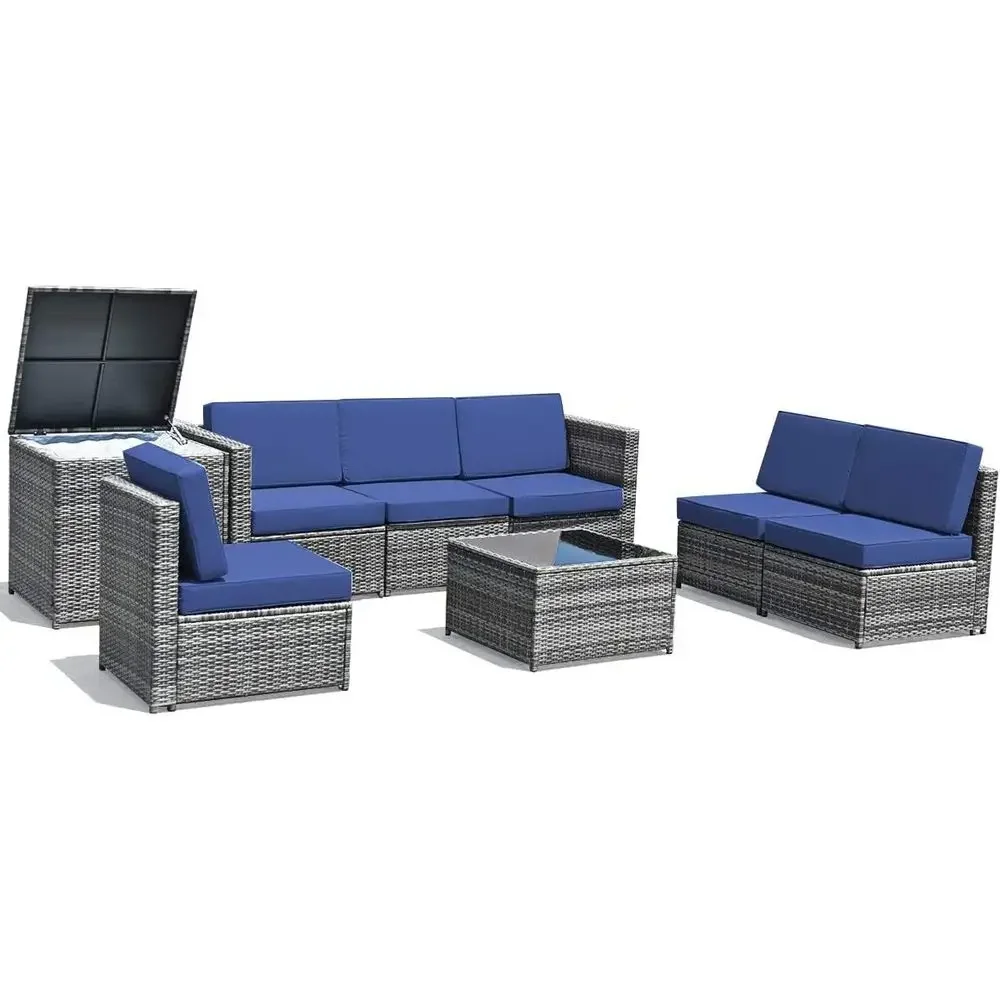 Комплект садовой мебели из 8 п – обзор и цена Outdoor Furniture With Storage For Cushions